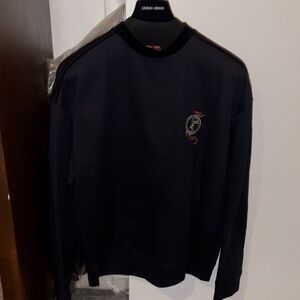 Brand New Size 50 Navy Blue Giorgio Armani Men’s Pullover Sweatshirt